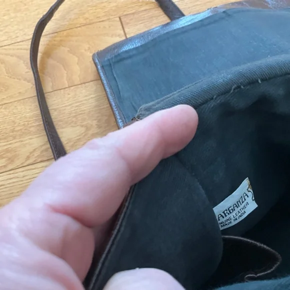 Vintage Barganza Burgundy Leather women pursue - Picture 8 of 8